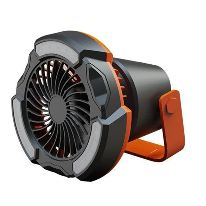 Battery Desk Fan with Built-in battery,Camping Fan Strong Wind,Quiet Operation 3-Speed Table Fan With Remote Function P9JD