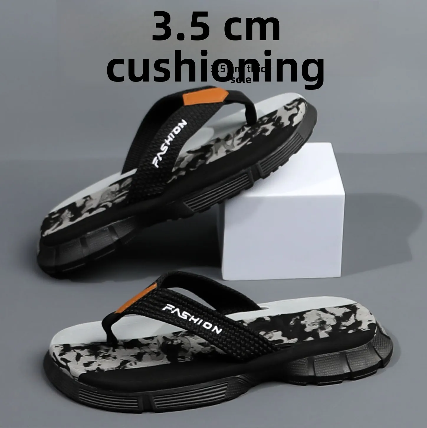 

Men's Bathroom Anti-Slip Summer 2026 New Wear-Resistant Soft Bottom Sandals Outdoor Casual Beach Slippers Thong Slippers