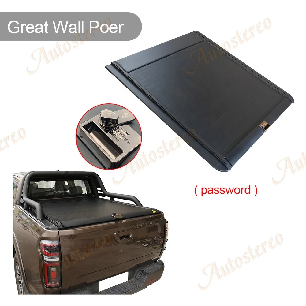 Pickup Rear Tail Cover For Great Wall Poer Car Tailgate Waterproof Truck Electric Roller Shutter Accessories Cover Bucket