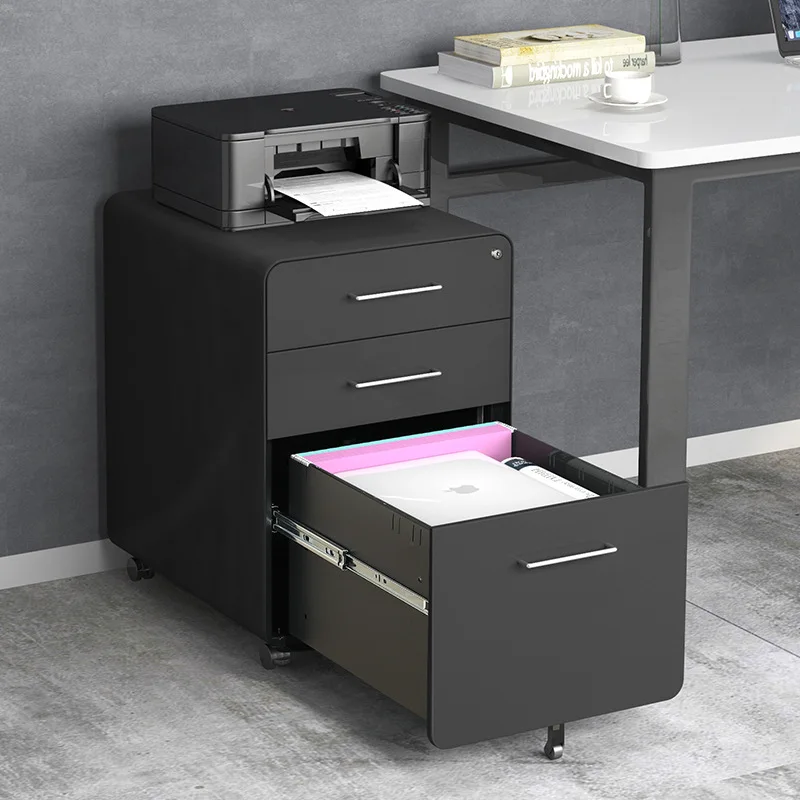 movable cabinet, desk side, printer cabinet, drawer cabinet, storage small cabine