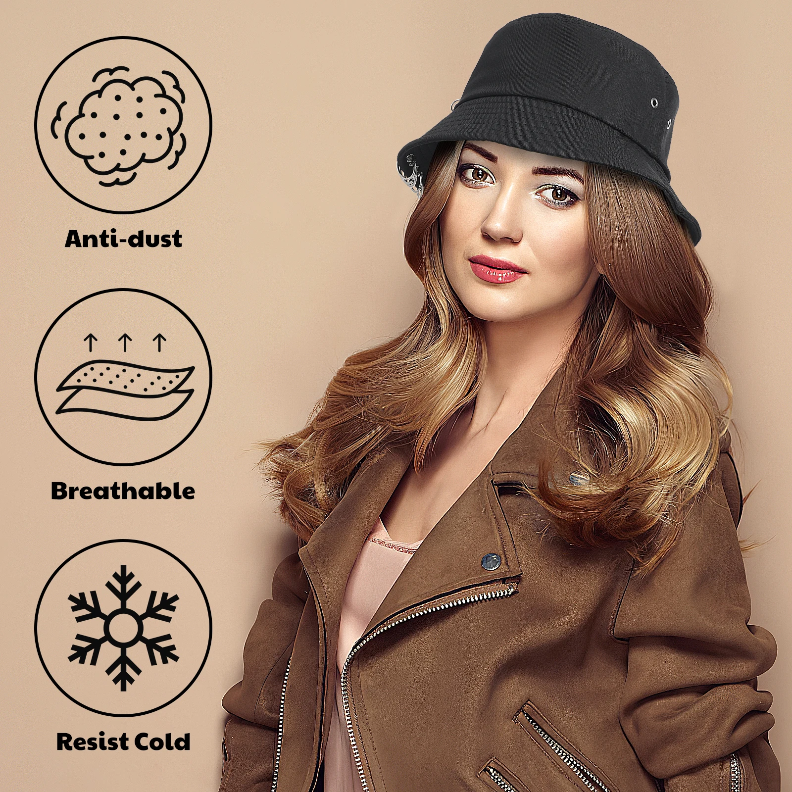 

Bucket Hat Sun Visor Lightweight Stretchable Foldable Outdoor Summer Beach Black White Hunting Hiking Hats
