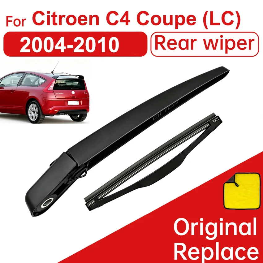 For Citroen C4 Coupe (LC) 3 Door Rear Window Windscreen Wiper Arm Blade Set Rear Wiper 2004 2005 2006 2008 2009 2011