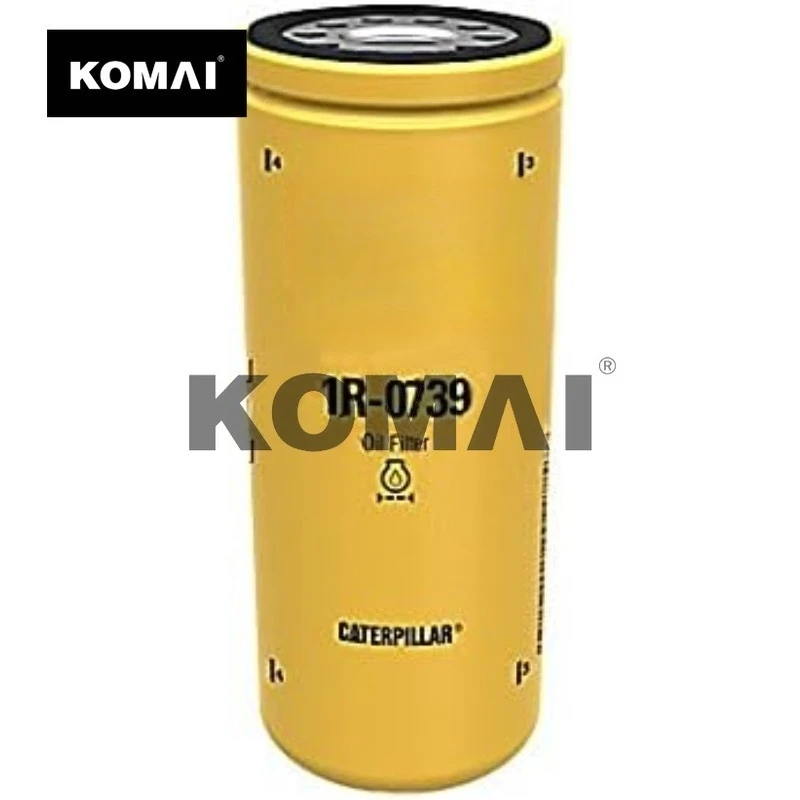 KOMAI For CAT 1R0739 1R-0739 Engine Oil Filter Advanced High Efficiency Multipack (Pack of 2)