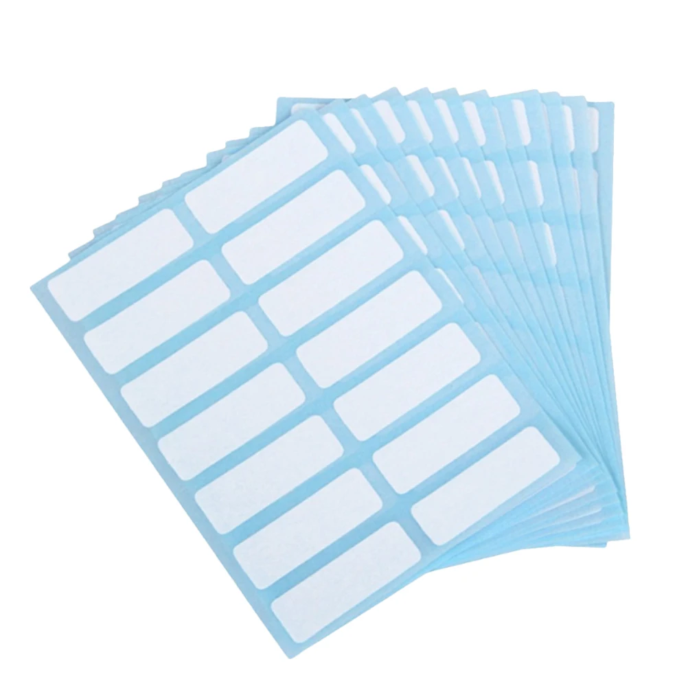 

12pcs Self Adhesive Stickers White Paper Blank Lable Classification Name Pantry Labels Folder Tag Organization Marking