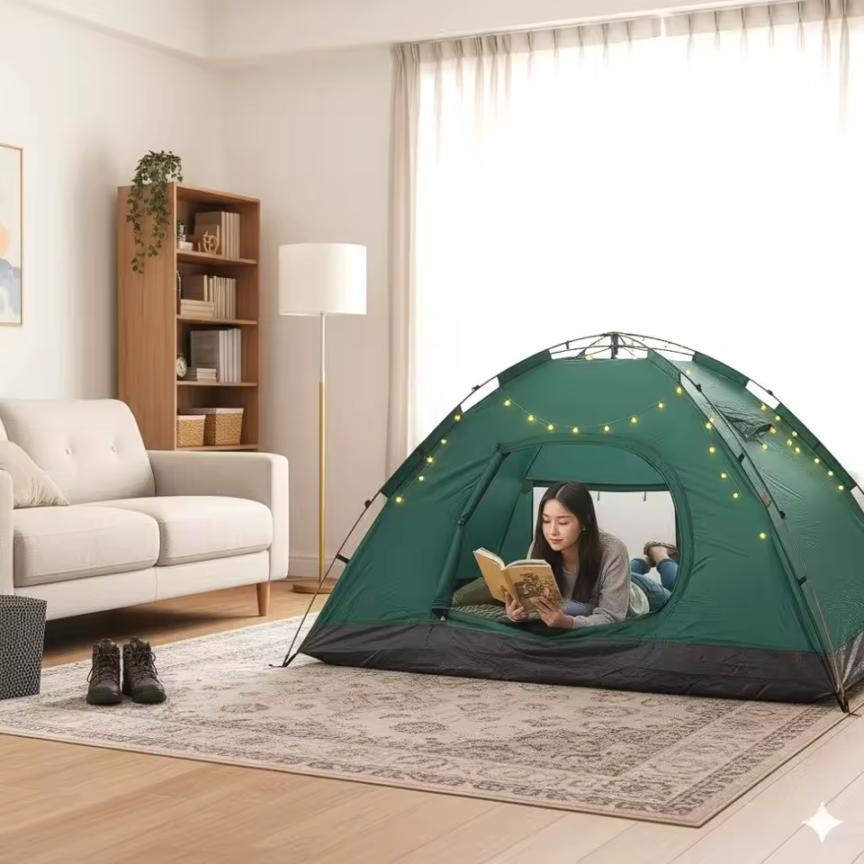 따뜻한 난방 텐트