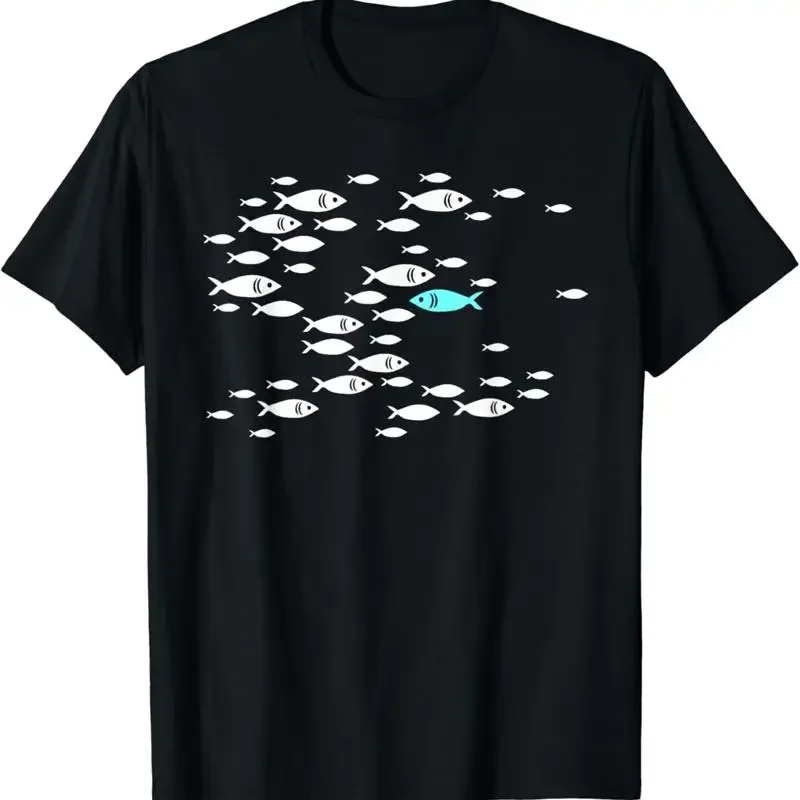 Fish swim against the current in sea T Shirt