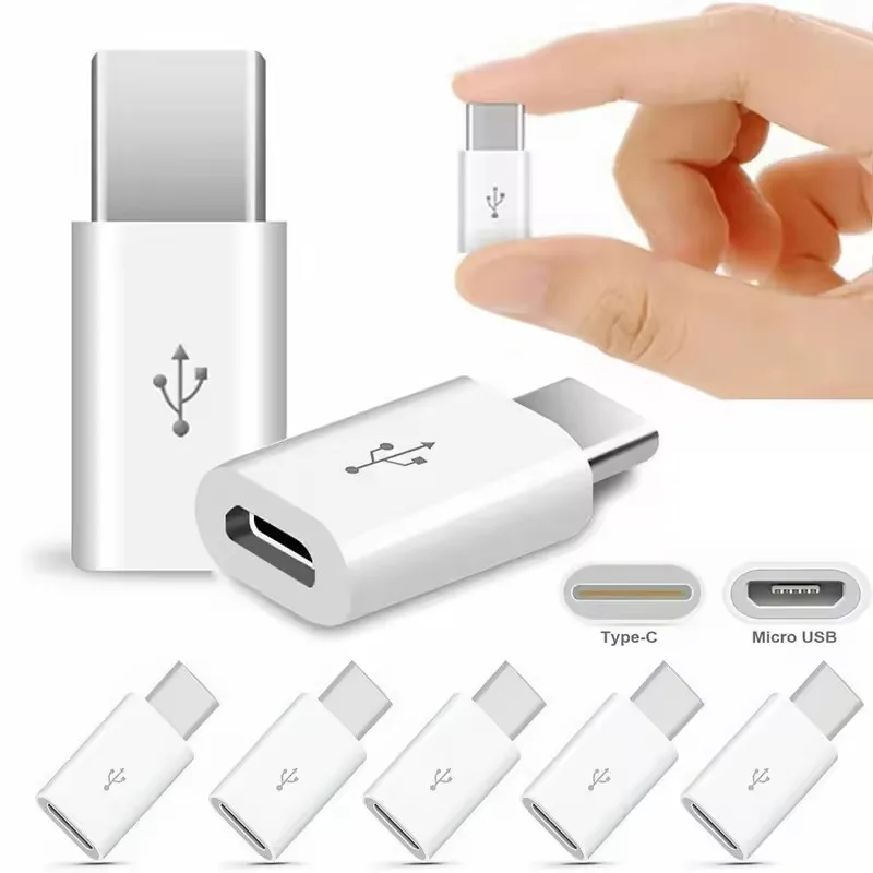 5 件装 Micro USB to Type-C Adapter Mobile Phone Adapter Microusb Connector for Huawei Xiaomi Samsung Galaxy A7 Adapter USB Typec