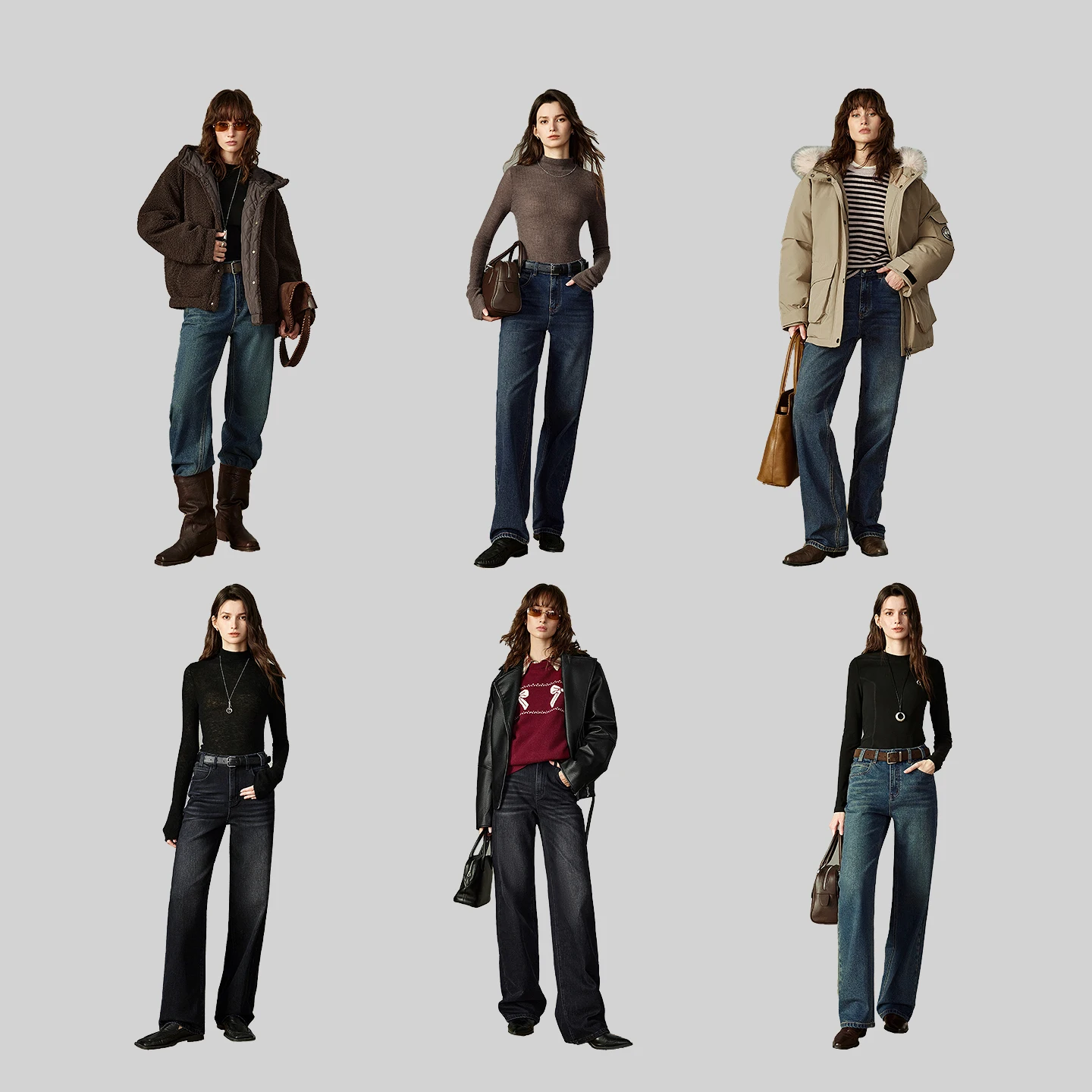 TOYOUTH سراويل مستقيمة للسيدات 2025 شتاء جديد منتصف منخفضة الارتفاع التخسيس الرغيف الفرنسي السراويل الصغيرة سراويل طويلة