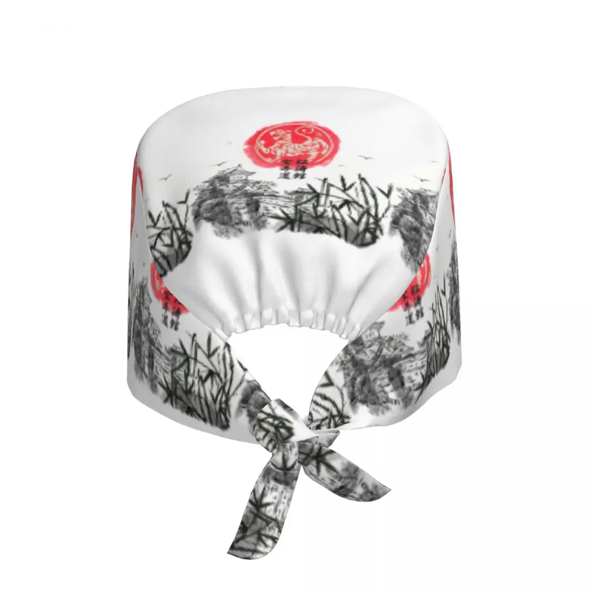 Shotokan Karate Okinawa Scene Breathable Scrub Hat Surgical Scrub Caps Unisex Nurse Medical Cap Martial Arts Work Scrubs Hat