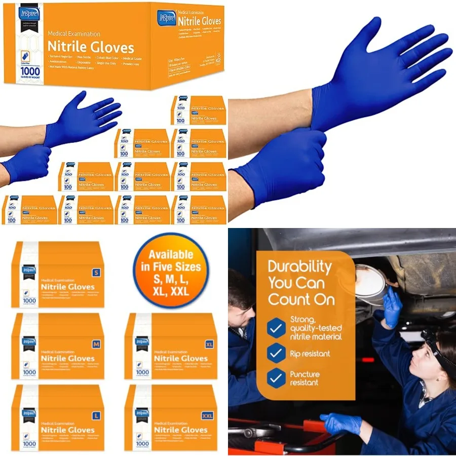 

Nitrile Exam Gloves The Original Quality Stretch Nitrile Cobalt Blue 4.5 Gloves Disposable Latex Free Medical EMT
