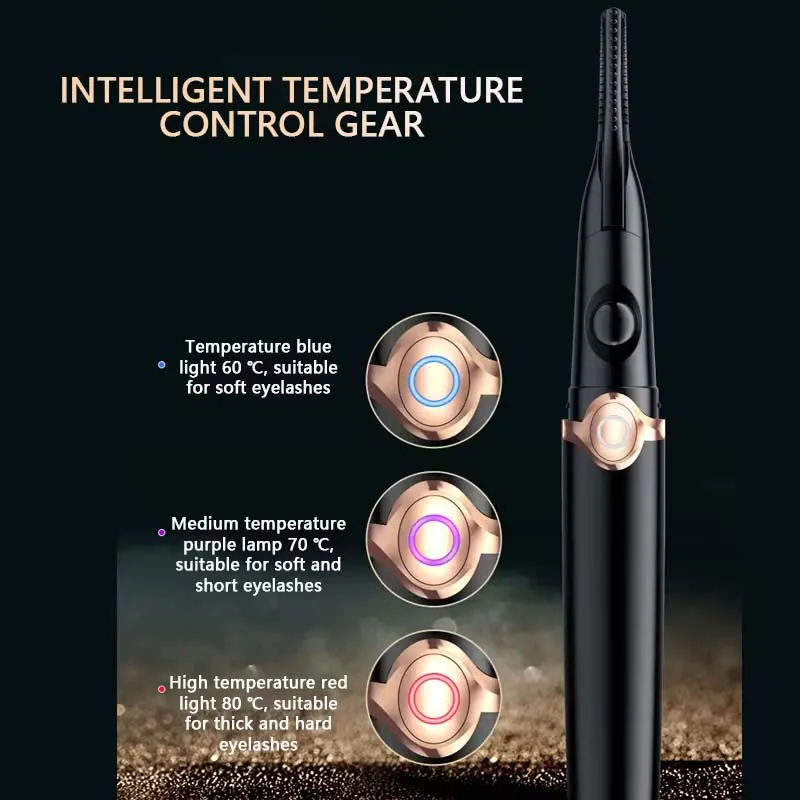 High Quality 24h Long-lasting Electric Heated Eyelash Curler 3rd Gear Temperature Control Intelligent Eyelash Curlers
