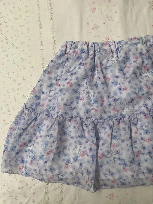 Original violet dentelle garniture ort Sve t-shirt femmes été Vintage Vintage haut ajusté coton mélange tenue décontracté