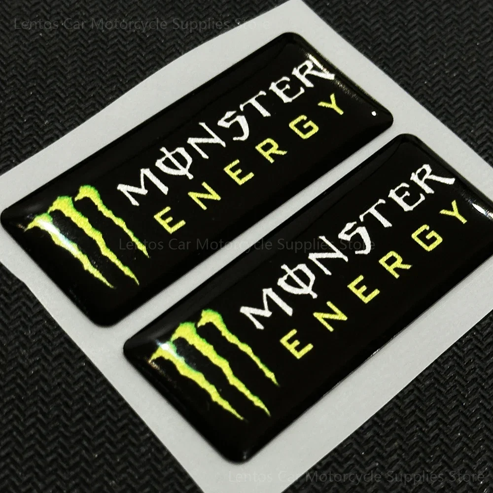 2pc/set Waterproof Three-dimensional Reflective Stickers Monster Energy Stickers Helmet Decoration Creative Modification