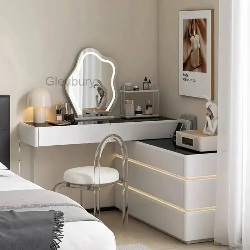 Desk living Nordic Modern Vanity room Makeup decoration furniture home Light Luxury Dressing Vanity Table with 6 Drawers