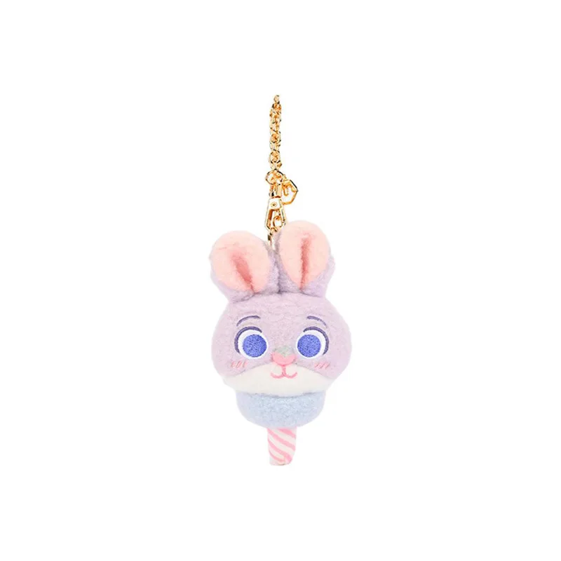 Zootopia Judy Nick – porte-clés poupée en peluche, série barbe à papa, mignon paresseux et Vice, maire de mouton, sac à dos de dessin animé, pendentif à fermeture éclair
