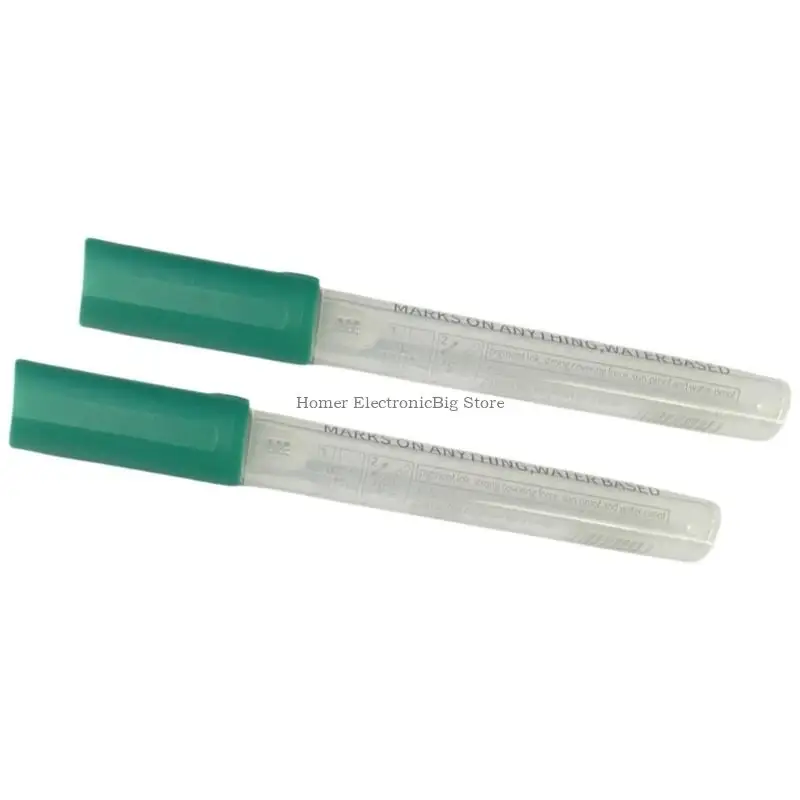

2Pcs Acrylics Empty Marker Round Head Smooth Writing Experience Refillable Empty Pen For Writing Painting Sketching