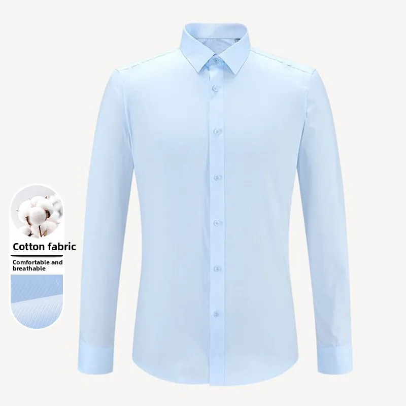 

Comfortable Fit Long Sve irt 2024 Spring New Sle Versatile Ele Twill Embroidery Casual Formal irt Youth ular ...