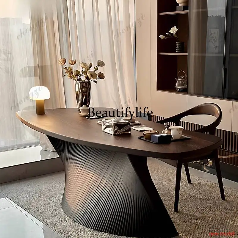 A68Brown Cheap Executive Office Desk Desktop Drawers Large Gaming Computer Desk Study Modern Mesa Escriotorio Work Station Table