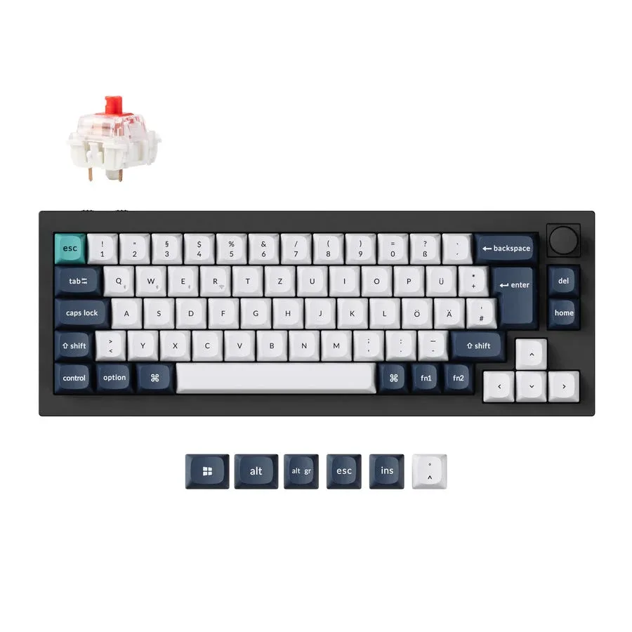 Keychron Q2 Max ISO-Layout QMK/VIA Kabellose Anpassbare Mechanische Tastatur RGB-Hintergrundbeleuchtung PBT-Tastenkappen