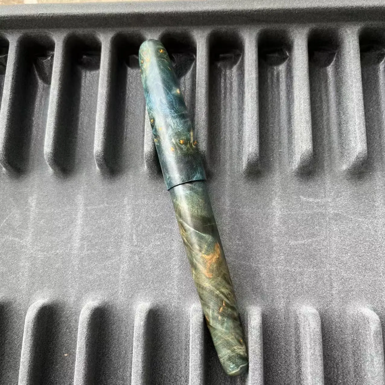 jinhao-stabilized-wood-fountain-pen-long-knife-blade-nib-green-brown-handcraft-large-size-writing-office-school-gift