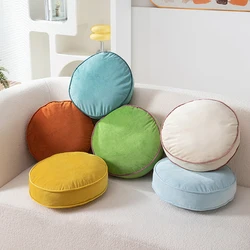 Nordic Minimalist Style Soft Round Cushion With Fillings Stuffed Floor Seat Mat Velvet Meditation Cushion Futon Throw Pillow