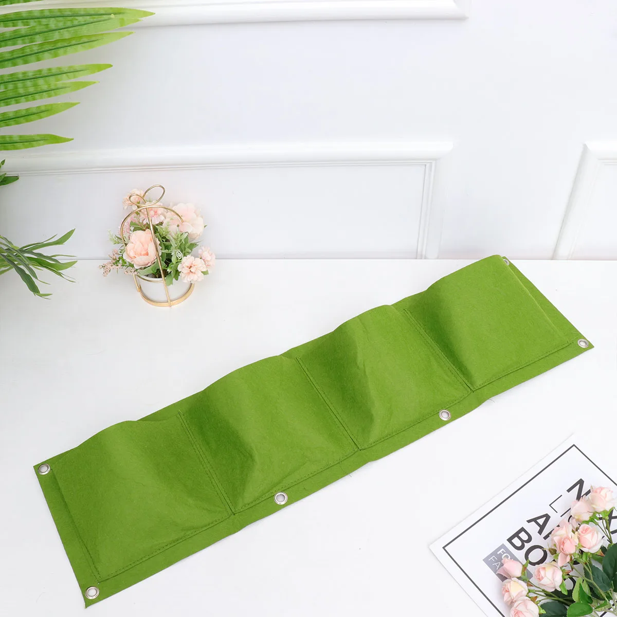 

Indoor Plant Pots Wall-mounted Bag Nursery Container Square Hanging Planter Grow