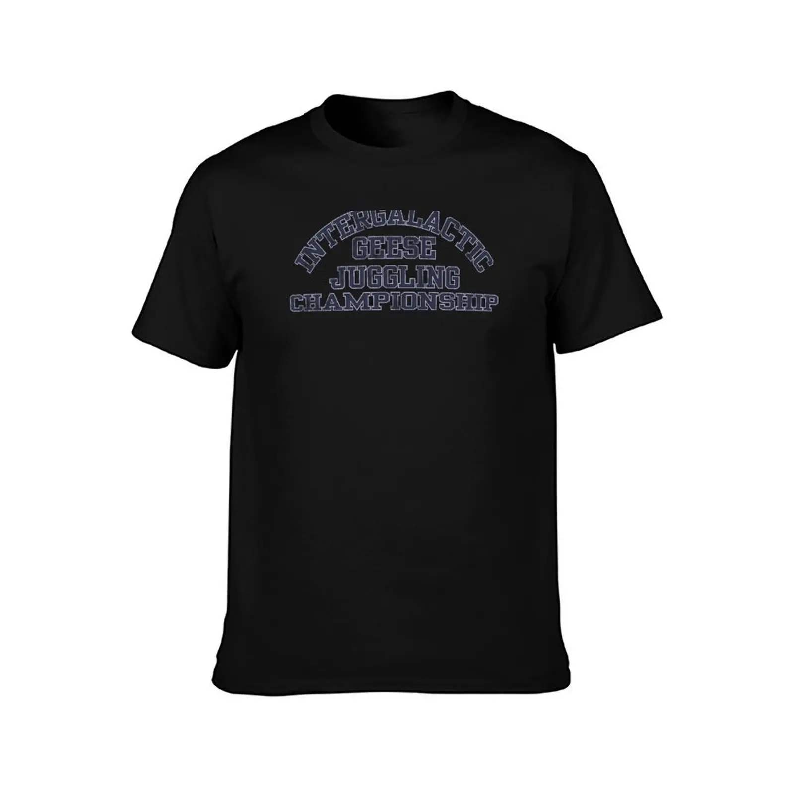 Intergalactic Geese Juggling Championship T-Shirt Summer Casual Cotton Tee Oversized Streetwear Tops Vintage Graphic Print