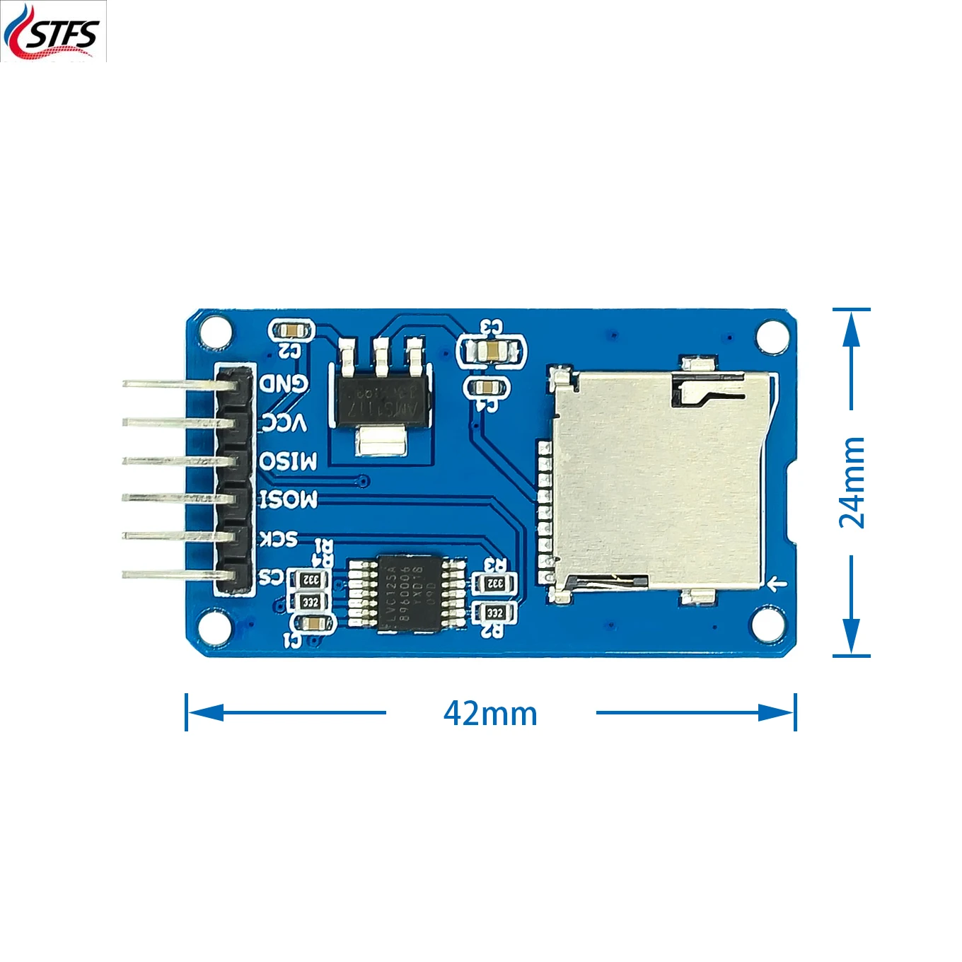 10pcs Micro SD card mini TF card reader-module SPI interfaces with level converter chip
