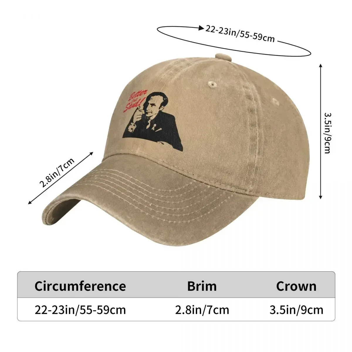 أفضل دعوة شاول جودمان مضحك المحامي قبعة بيسبول الاشياء خمر المتعثرة غسلها أغطية الرأس الرجال النساء في الهواء الطلق