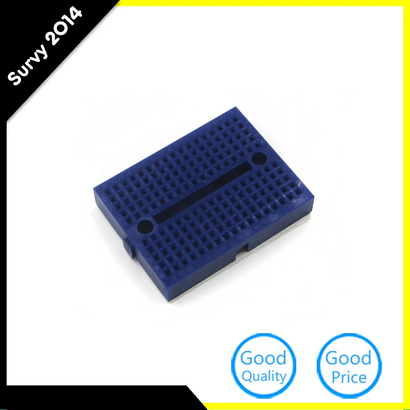 Blue SYB-170 Mini Solderless Prototype Experiment Test Breadboard 170 Tie-points 35*47*8.5mm For Arduino