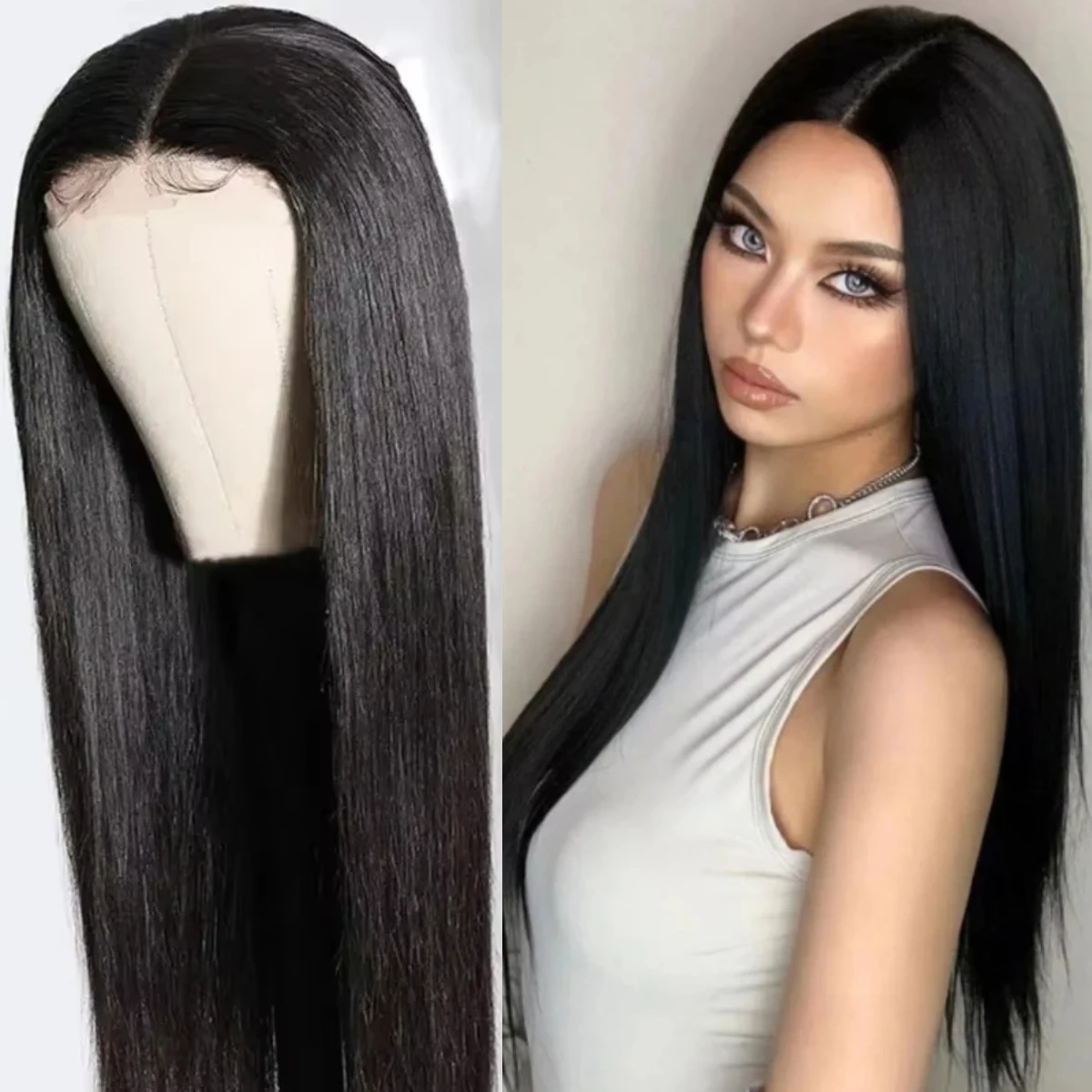 

Bone Straight 360 Full Lace Front Wigs Human Hair Transparent 13x6 Lace Frontal Wig Glueless Baby Hair for Black Women