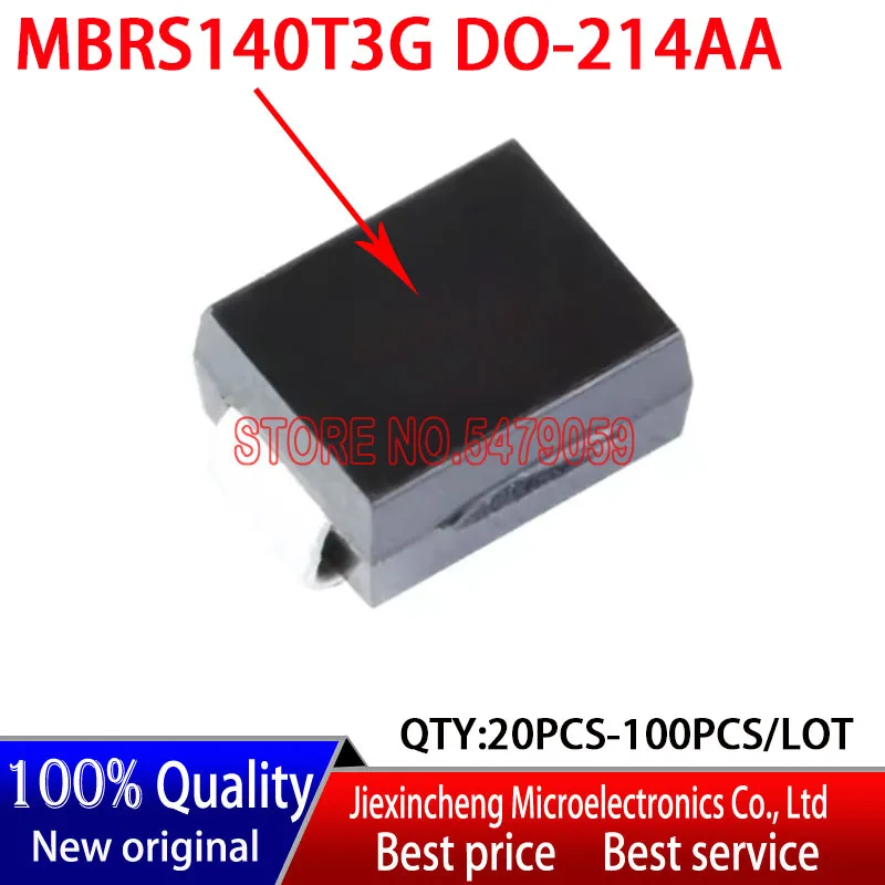 MBRS140T3G marking:B14 SMB MBRS140 DO-214AA Rectifier Diode, Schottky New original