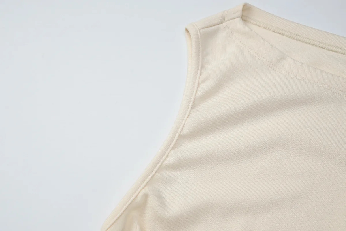 Ärmelloses Damen-Midikleid mit U-Boot-Ausschnitt, seitlich gerafft, schmal geschnitten, einfarbig, knielang, Bleistiftkleid, elegant für Party, Club, Abendveranstaltungen – Detail 11