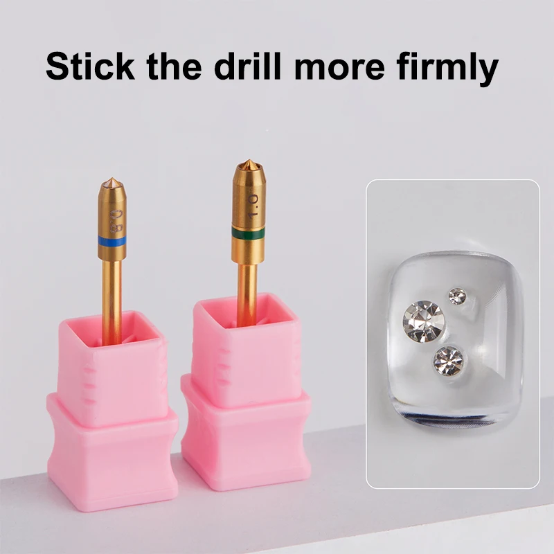 0.4/0.6/0.8/1/1.2mm 텅스텐 카바이드 네일 팁 바텀 드릴 비트 전동 매니큐어 포지셔닝 포인트 드릴 그라인딩 헤드용