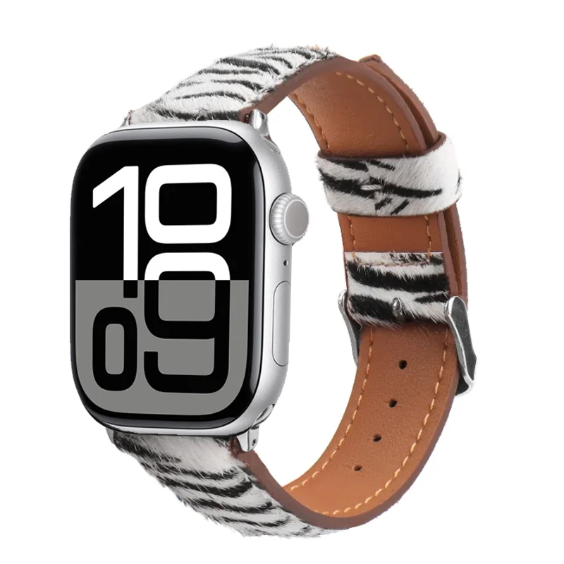 

Leather Straps For Apple watch 46mm 45mm 41mm 44mm 42mm 40mm Women Bracelet Wristband For iWatch Series 10 9 8 7 6 5 4 SE correa