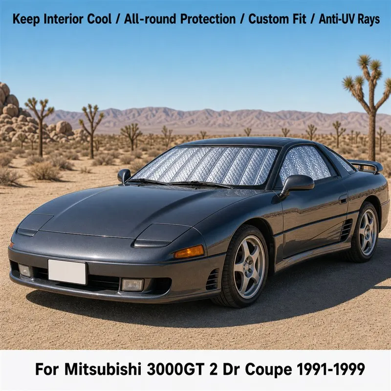 

For Mitsubishi 3000GT 2 Dr Coupe 1991-1999 Full Set Car Window Sunshades UV Block Privacy Heat Insulated Foldable Car Curtain