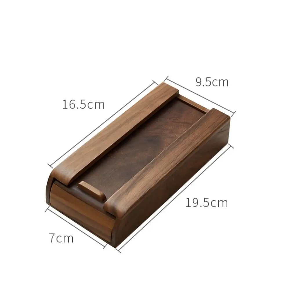 

Invisible Decoration Under Desk Adhesive Bamboo/Walnut Stationery Container Hidden Drawer Wooden Storage Drawer Home Storage