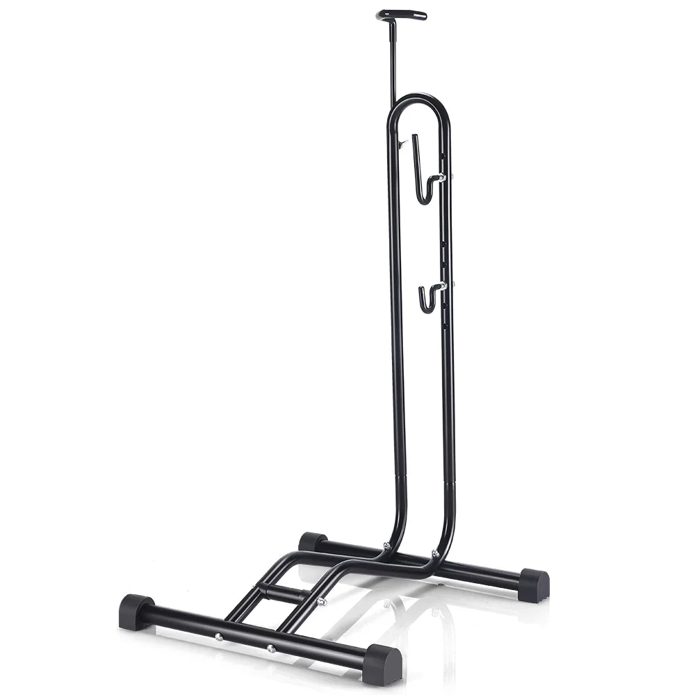 

Portable Bicycle Parking Rack Removable Bicycle Repair Station Maintenance 3-in-1 Metal Bicycle Storage Racks