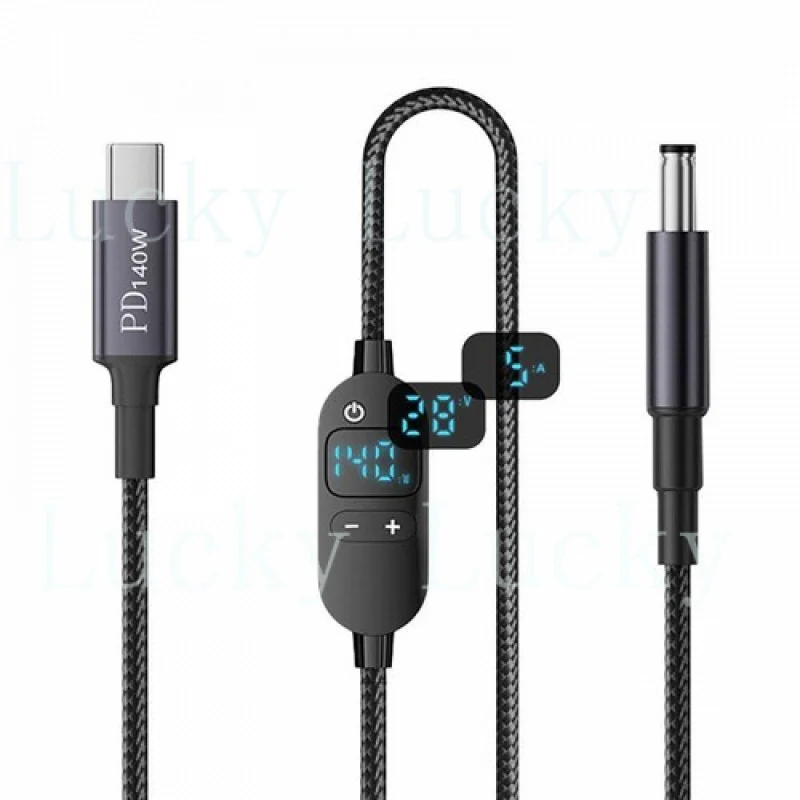 f  adjustable voltage, current, and power digital display power cord for lapto B5H7