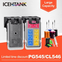 Чернильный картридж ICEHTANK PG 545 CL 546 pg545 cl546 для принтеров Canon Pixma MG3050 TS3151 MG3052 MG3053 MX490 MX494 MX495