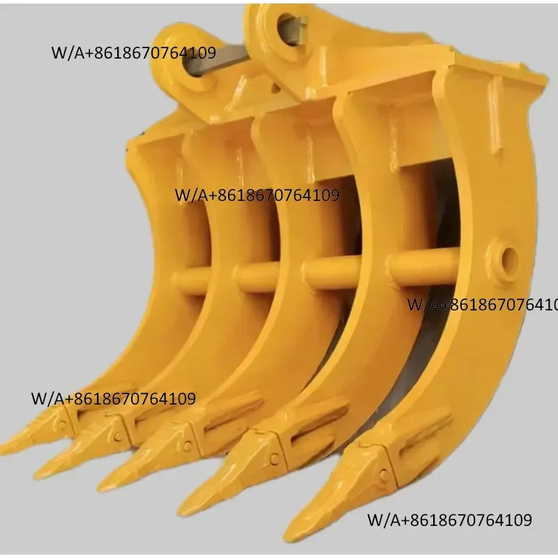 Suitable for Factory Price Excavator Attachments Tree Root Ripper Earth Breaker Excavators Rake for SK235 1.5M 1.8M Width