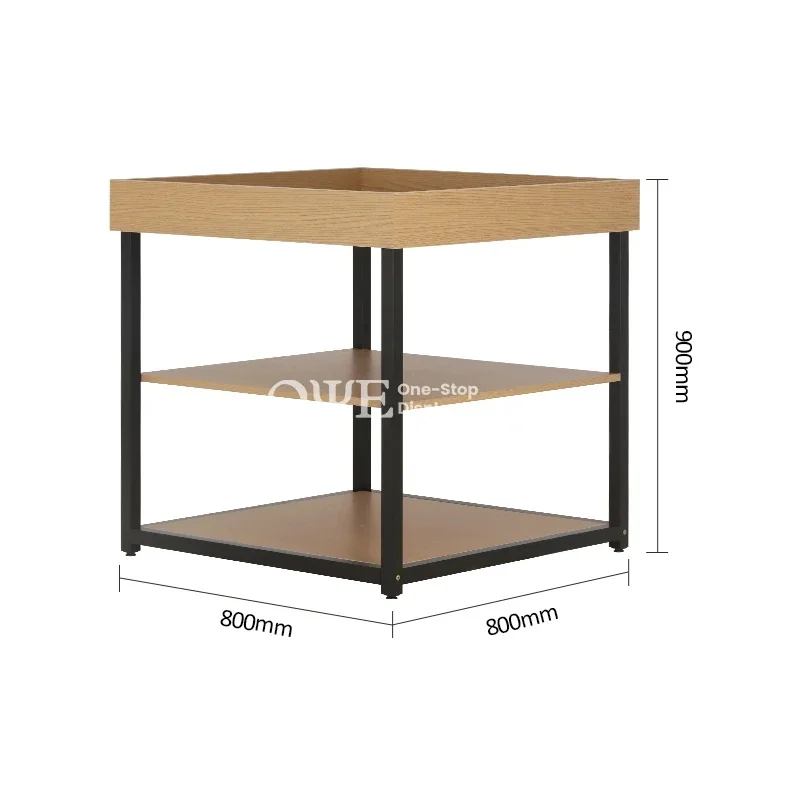 custom.Shopping Shelves Supermarket Displays Gondolas Stand Metal Wooden Fruit and Vegetable Display