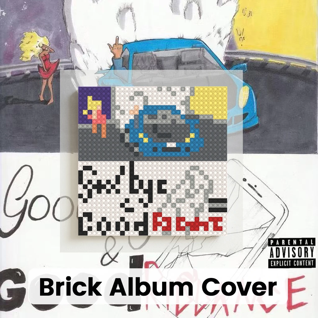 Juice WRLD Hip Hop Rap Music Building Blocks Brick Mosaic Wall Art Album Pixel Painting Home Living Room Decor Music Gift