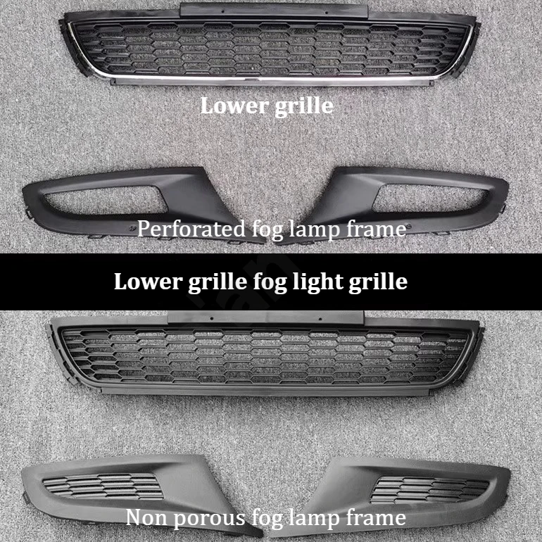 

for Volkswagen Polo‌ 2011 2012 2013 Upper and lower grille assembly/front ventilation grille with bright strip
