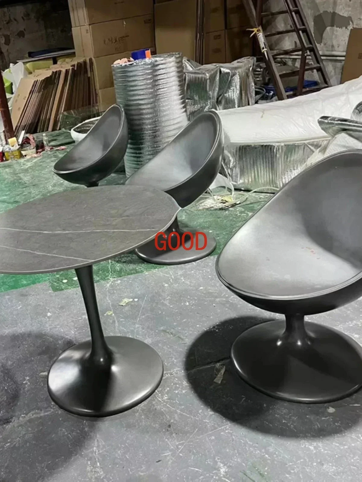 Light Luxury Modern Minimalist Design Spherical Chair Lobby Reception Chair Conference Room Negotiation Reception Chair