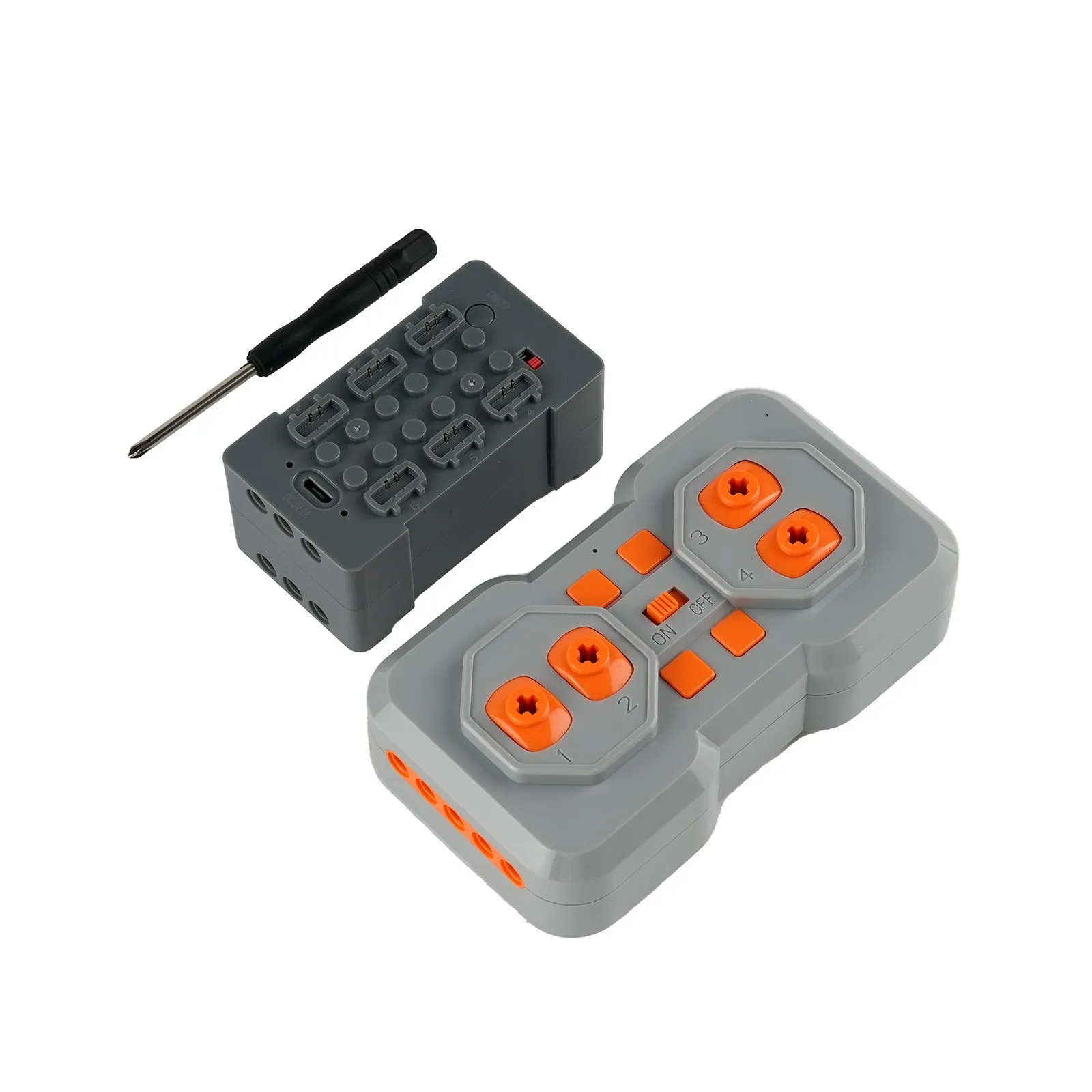 Kit de Control remoto recargable TF06 MOC, 6 salidas de potencia, compatible con programa de aplicación para bloques de construcción, funciones de energía, juguetes para niños, regalos