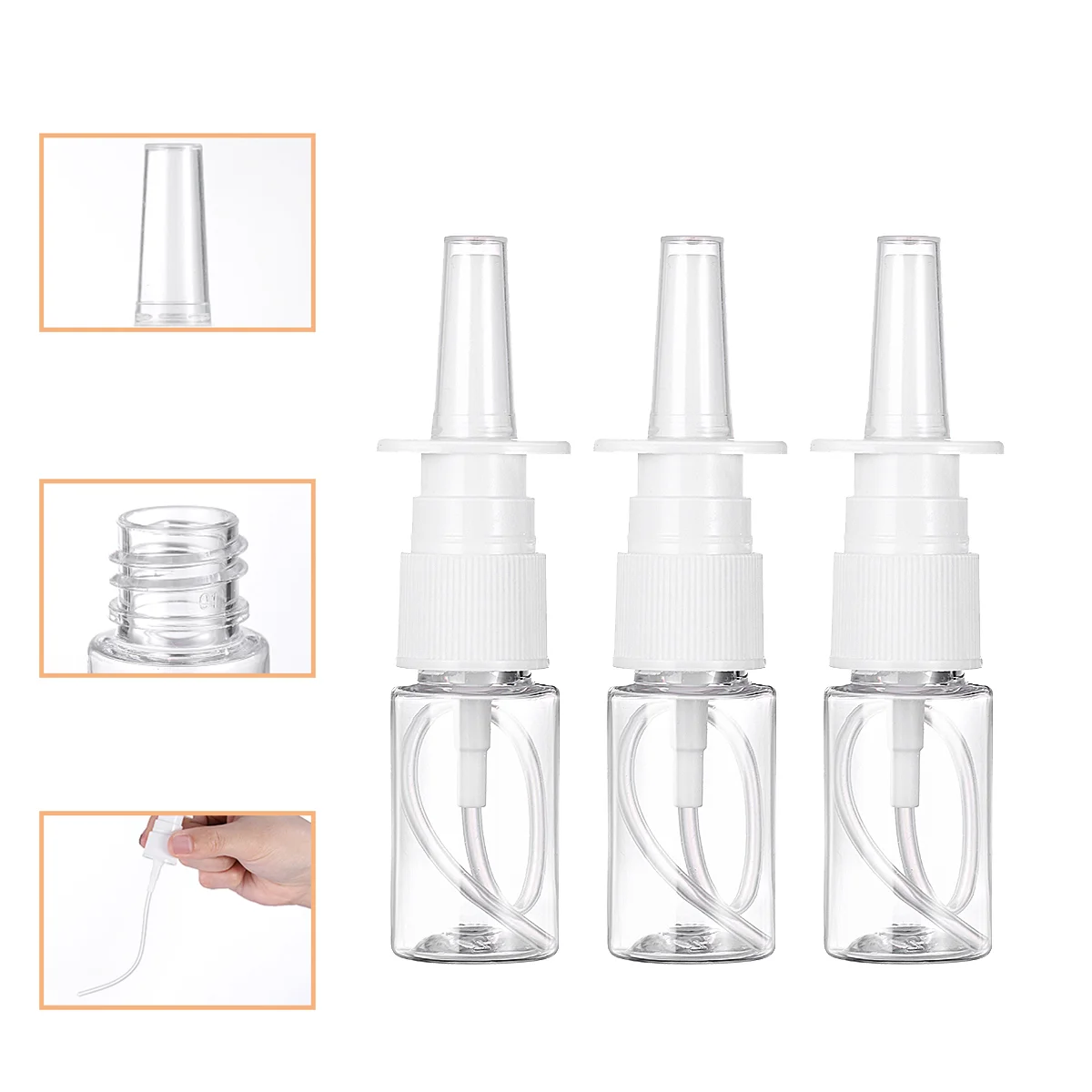 

Refillable Nose Travel Spray Bottle Portable Nasal Liquid Sprayer Fine Mist Bottles