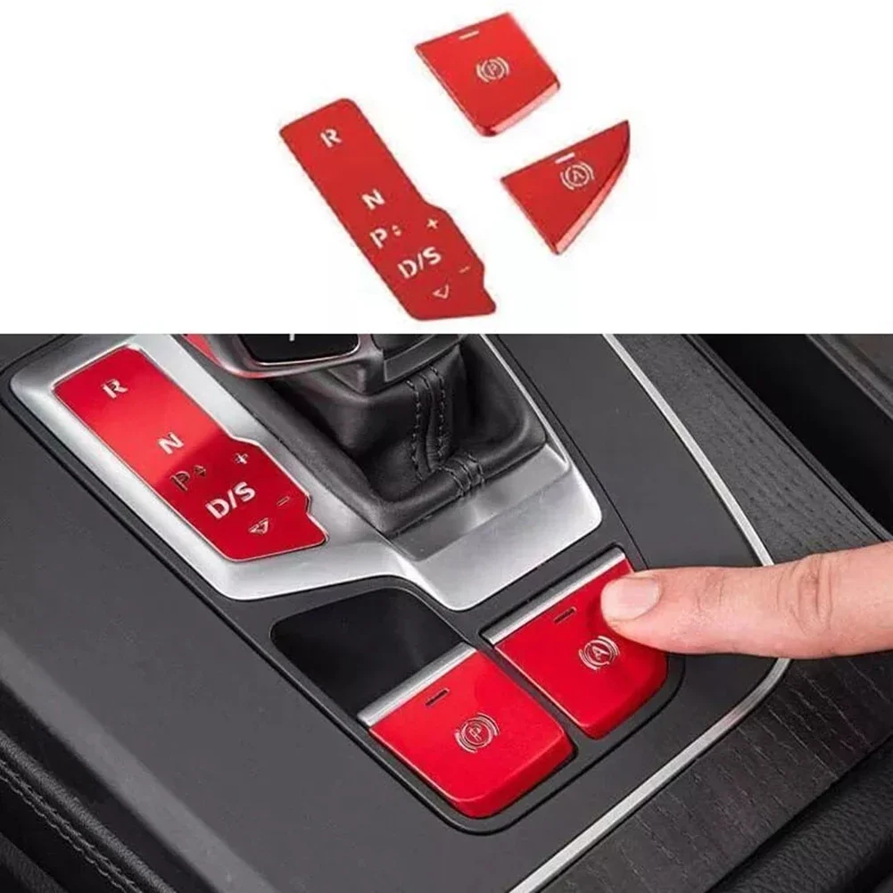 Q5 Gear Shift Sticker Center Console Trim Strict Factory QC Test Vehicle Decoration Aluminum Material Easy Paste Installation