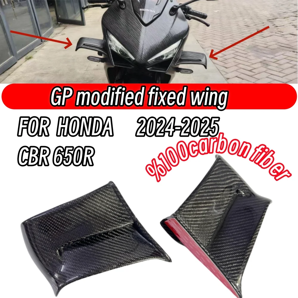 

New Motorcycle Aerodynamic Wings Side Fairing Wind Wing Fixed Accessories For Honda cbr650r CBR650R cbr 650r CBR 650 R 2024 2025