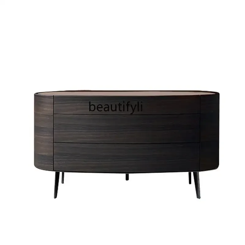 

ZQNew Arrivals Solid wood chest, bedroom locker, living room drawer storage cabinet, simple modern light luxury entrance cabine